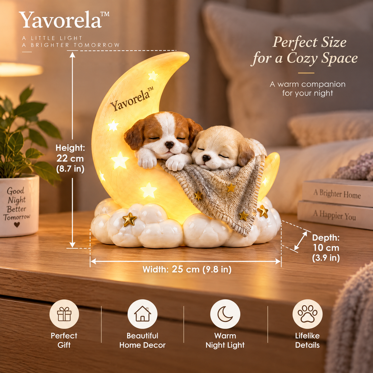 Yavorela™ Moonlight Puppy Accent Lamp