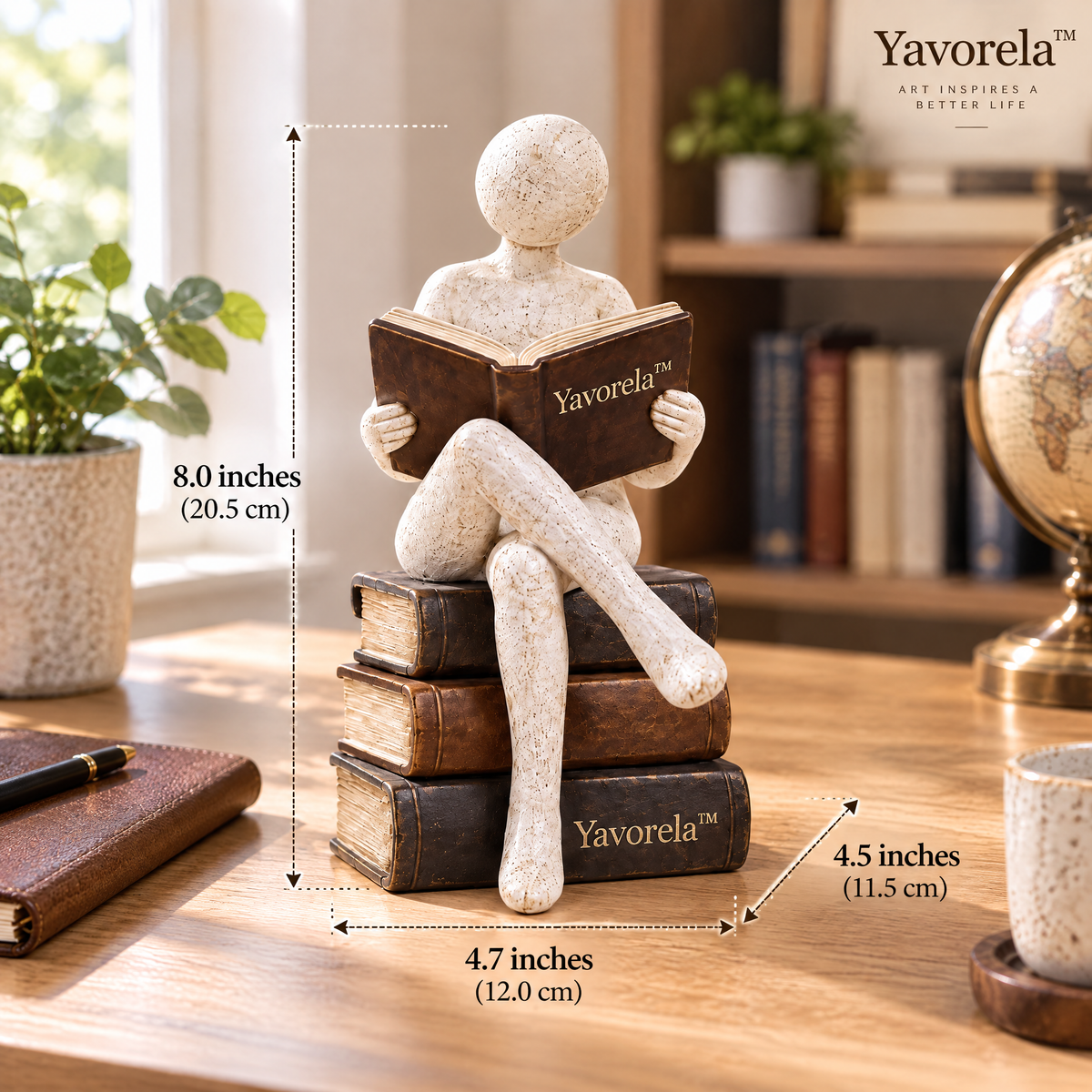 Yavorela™ Quiet Reader Sculptural Accent