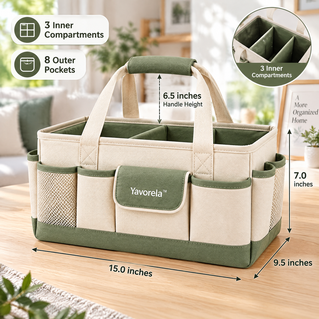 Yavorela™ Multi-Pocket Home Organizer Caddy