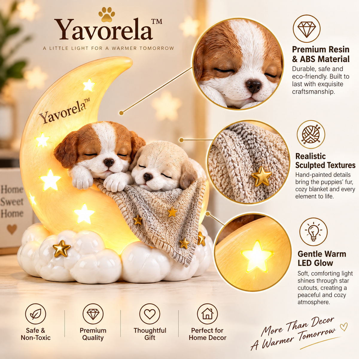 Yavorela™ Moonlight Puppy Accent Lamp