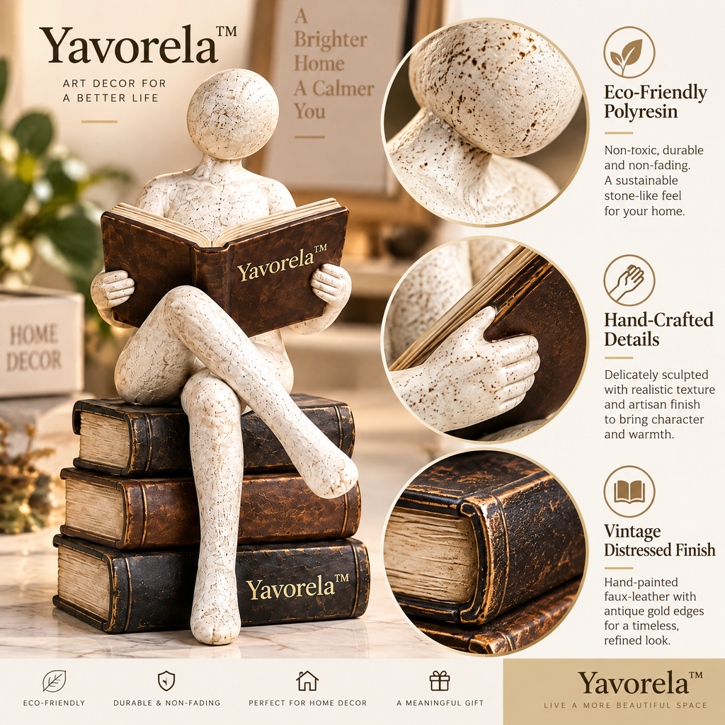 Yavorela™ Quiet Reader Sculptural Accent
