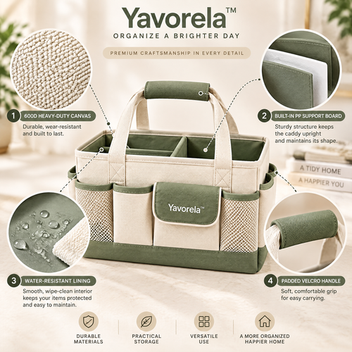 Yavorela™ Multi-Pocket Home Organizer Caddy