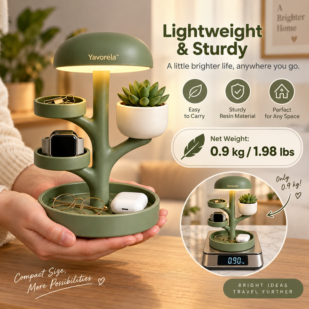 Yavorela™ Botanical Tree Organizer Table Lamp