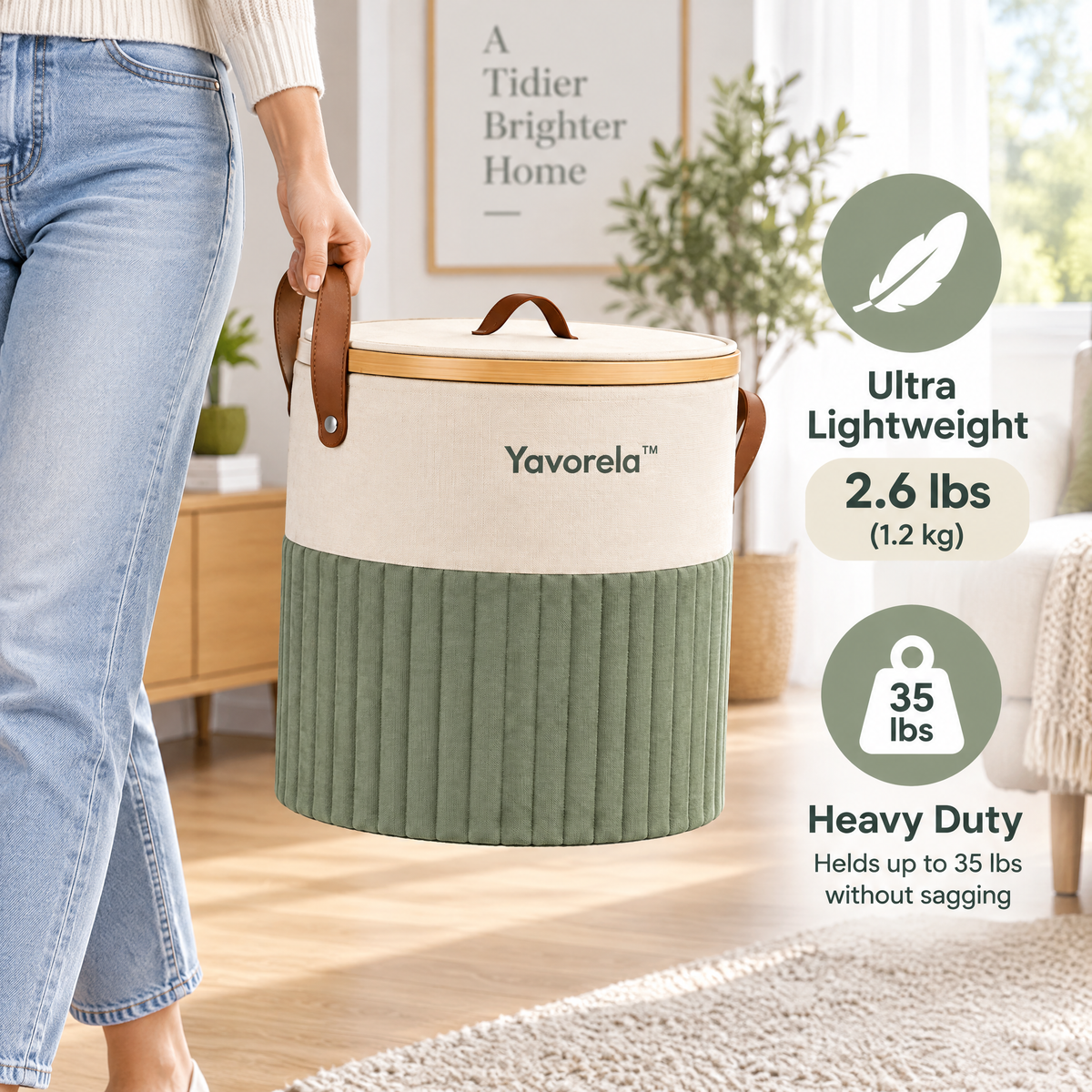 Yavorela™ Collapsible Fabric Laundry Hamper
