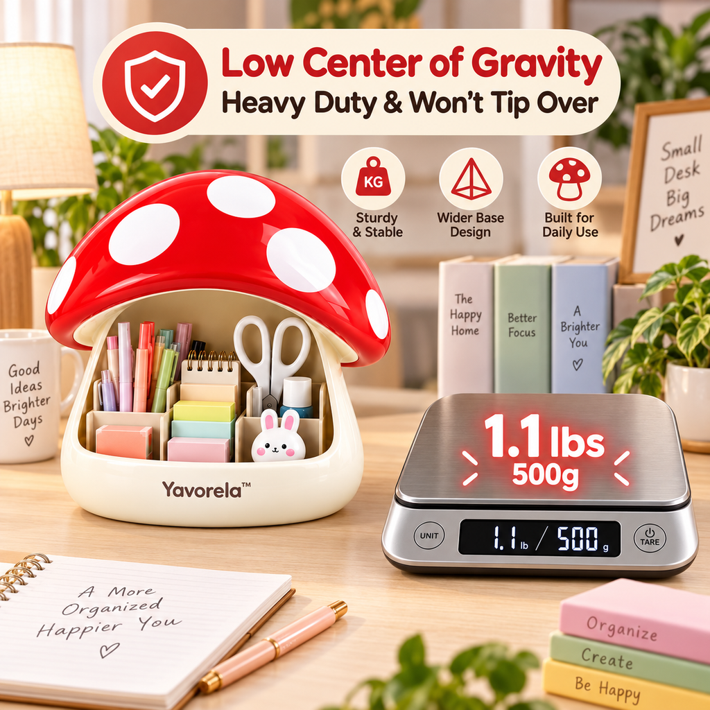 Yavorela™ Mushroom Desktop Organizer