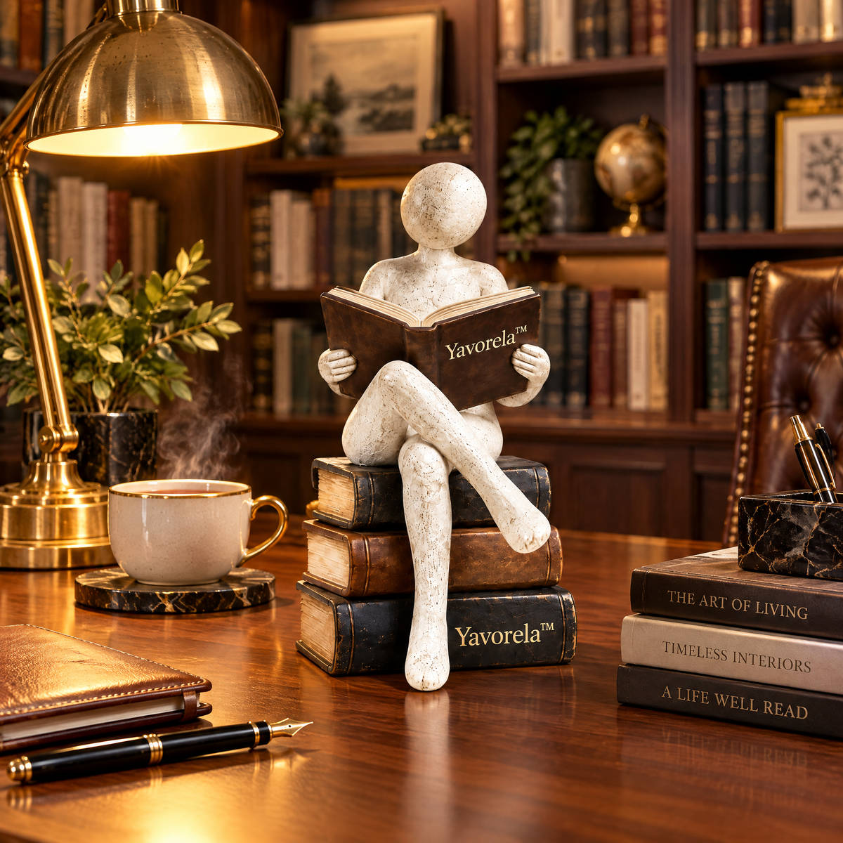 Yavorela™ Quiet Reader Sculptural Accent