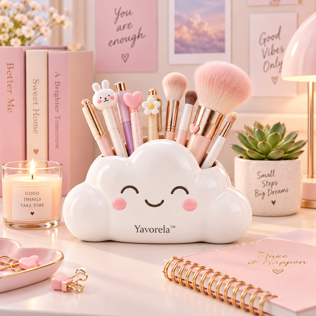 Yavorela™ Smiling Cloud Ceramic Vase
