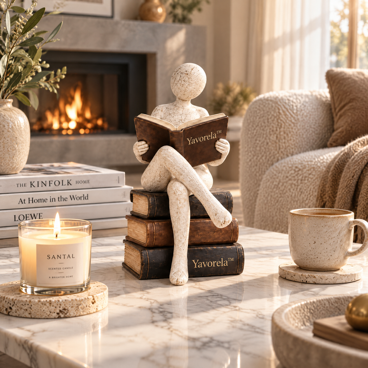 Yavorela™ Quiet Reader Sculptural Accent