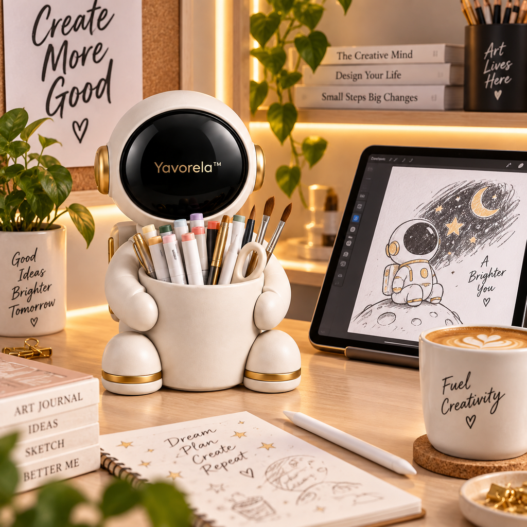 Yavorela™ Orbit Astronaut Desk Organizer